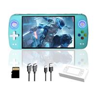 M27 Handheld Game Console Wired Controller with Vibration 646G,Built-in 2w+ Games and 30+ Languages,Supports EmuELEC system, Retro Video Game Console Player Gift(green)