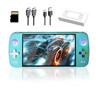 M27 Portable Handheld Game Console, Retro Video Gaming Console with Built-in 50000+ Retro Games 30+ Emulators, 7 Inch IPS Screen, 600*1024 Resolution, 3D Dual Joystick (256G, Green)