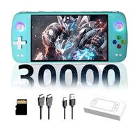 M27 Retro Handheld Game Console 31000+ Games,30+ Emulators,EmuELEC System,1024*600P 7-Inch IPS Screen Handheld Retro Gaming Console,3000mAh Portable Emulator Handheld,Plug and Play (Green, 128G)