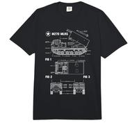 M270 Multiple Launch Rocket System MLRS Blueprint Comfort Colors Adult Heavyweight T-Shirt