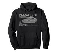 M2A3 Bradley Infantry Combat Vehicle Military Design Pullover Hoodie