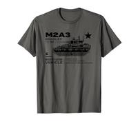 M2A3 Bradley Infantry Fighting Vehicle Military Design T-Shirt