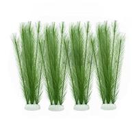 M2cbridge Plastic Fish Tank Plants Soft Silk Water Grass for Terrarium Simulate Plants and Aquarium Landscape(4pcs,12")