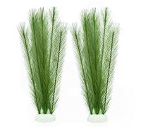 M2cbridge Plastic Fish Tank Plants Soft Silk Water Grass Reptile for Terrarium Simulate Plants and Aquarium Landscape(2pcs,12")