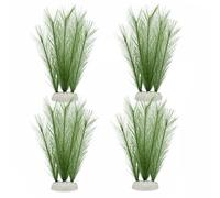 M2cbridge Plastic Fish Tank Plants Soft Silk Water Grass Reptile Waterweed for Terrarium Decor Plants and Aquarium Landscape(4pcs,8")