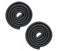 M2cbridge U Shape Extra Thick Furniture Table Edge Protectors Foam Baby Safety Bumper Guard 6.5 Ft (Black (6.5ft x2))