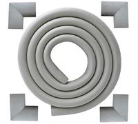M2cbridge U Shape Extra Thick Furniture Table Edge Protectors Foam Baby Safety Bumper Guard 6.5 Ft (Grey with 4 Corners)