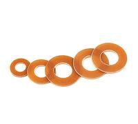 M2M2.5M3M4M5M6M8M10M12 Heat-resistant Insulation Bakelite Gasket Corrosion Resistance 50PCS/20PCS/10PCS-M5X10X0.5(20PCS)