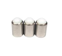 M2M3M4M5M6M8M10M12 304 Stainless Steel No Steps Plastic Ball Head Spring Fixed Plunger(5pcs M5X6)