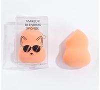 M2U NYC Super Soft Beauty Blender Sponge - For Smooth Application of All Liquid, Cream & Powdered Products - Washable & Latex-Free Foundation Sponge (Blue) (Orange - Fox)