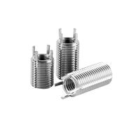M2x M4~M16x M22 Key-locking Thread Repair Insert Self-tapping Bushing With Plug Leg Screw Sleeve Nuts 303 Stainless Steel(M2.5xM4.5x3.8(5pcs))