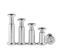 M2x4-3+M2x3~M10x60-13+M10x16 Child-pin Lock nut Column Inverted Edge Hexagon Flat Head Screw clamp Rivet 304 Stainless Steel(M5x85-6 M5x10-2pcs)