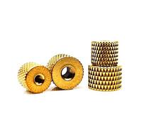 M3 10PCS Solid Brass Copper Cylindrical Adjusting Knurled Thumb Nut Thumbnut Suitable for Air Water Cooling Fan PC Case