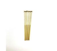 M3.5 Brass/Gold Electrical Socket Screws, 75mm, For Switches, Light Switch, Plug Sockets, 3.5mm x 75mm, (4)