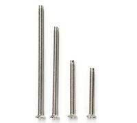 M3.5 Electrical Fixing Screws,Nickel Plated, Socket Screws, M3.5 Outlet Screws for Socket & Switch Installation, Back Boxes, Junction Boxes (30+35+60+75mm)
