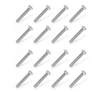 M3.5 Electrical Screws for Light Switches & Plug Sockets - 35mm, 40mm, 50mm & 75mm - Slotted Raised Head, Bright Zinc Plated - Ideal for Light Switches & Plug Sockets (20, 40mm)