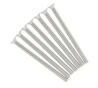 M3.5 x 50mm Electrical Socket Screws Flat Head (20 Pack) Long Silver Chrome Finish Screws for Light Switch, Plug, Faceplate, Flat Plate & Deep Backbox - Premium Nickel Plated Steel