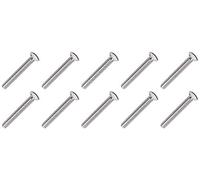M3.5 x 50mm Long Electrical Machine Screws for Light Switch Plug Socket - 10