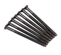 M3.5 x 50mm Long Raised Countersunk Slotted Head Electrical Screws for Plugs Socket Switches, Pack of 20 (Black Nickel)