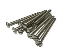 M3.5mm X 50mm Long Electrical Machine Screws for Light Switch Plug Socket - Pack of 10