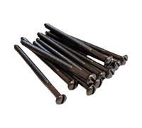 M3.5mm X 75mm Long Black Nickel Electrical Machine Screws for Light Switch Plug Socket - Pack of 10