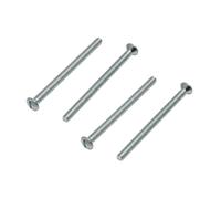 M3.5mm x 75mm Long Electrical Machine Screws Light Switch Plug Socket x4