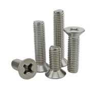 M3*9 M3*12 M3*35 304 Stainless Steel Phillips Cross Recessed Countersunk Flat Head Machine Screw(20Pcs 316ss M3x35)