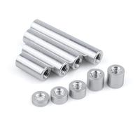 M3 Aluminum Spacer, 2/10pcs Round Female Threaded Standoff Stud Extend Long Nut Column Length 6mm to 200mm(Length 20mm 10pcs)