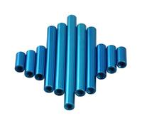 M3 Aluminum Standoffs, Anodized Column Rods Extend Long Nut, Colourful Aluminum Round Standoff Spacer 10pcs(Dark Blue,10mm)