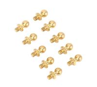 M3 Ball Head Screw, 10 Pcs Premium Brass Set | Durable brass material, Compatible with 1/10, 1/24, 1/18 scale models, Flexibility for multiple angles, Erosion resistant