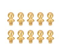M3 Ball Head Screw Brass Premium Metal Spherical Fixing Screws for 1/10 1/24 1/18 Scale RC Model Cars 10 Pcs Set
