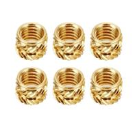 M3 Brass Insert Hot Melt Knurled Thread Heat Injection Molding Embedment Copper Nut For Printer 50pcs(L6.5mm (50Pc) s,M3 X D4.6mm)