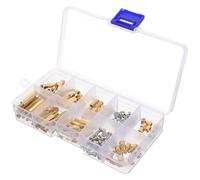 M3 Copper Standoff Kit with Screws and Nuts for Pcb Mounting | Complete Hardware Set, Compact Storage Box, Portable Carrying Case, for DIY Repair and Single-board Computers