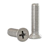 M3 Cross Recessed Countersunk Screws 304 Stainless Steel Flat Head Machine Bolts 4 5 6 8 10 18 20 45 50 110 120 130mm(M3x90mm 10pcs)