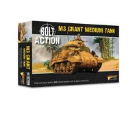 Warlord Games M3 Grant Medium Tank - 1:56 / 28mm British Army Plastic Scale Model Tank for Bolt Action Highly Detailed World War 2 Miniatures