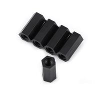 M3 Hex Threaded Spacer Standoffs 100Pcs | PA66 Nylon PCB Mounting Hardware | Reduce - Electromagnetic Disruption/Substance Resilient/Insulation | 9 Sizes 5-25mm for (M3*15)