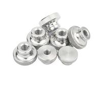 M3-M10 304 Stainless Steel Knurled Thumb Nut | Double Step Adjust Knurl Hand Tighten Thumbnut For 3D Printer Curtain Wall(Blind-hole,1pc M8)