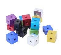 M3-M10 Colored Aluminum Alloy Square Nuts | Acrylic Chassis Components & Fixed Block Connections 12Pcs M3 (10x10x10mm) Purple