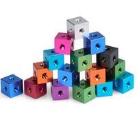 M3-M10 Colored Aluminum Alloy Square Nuts | Acrylic Chassis Components & Fixed Block Connections 8Pcs M3 (10x10x6mm) Silver