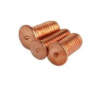 M3-M10 Copper Plated Carbon Steel Spot Weld Studs | Spot Weld Studs for Metal Sheet Assembly(10mm,2pcs M10)