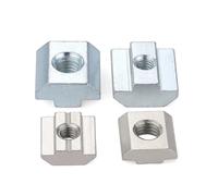 M3-M10 T Block Square Nuts T-Track Sliding Hammer Nut For Fastener Aluminum Profile 2020 3030 4040 4545(45-M6-5pcs)
