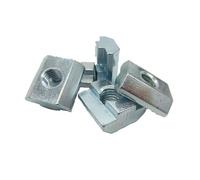 M3-M10 T Block Square Nuts T-Track Sliding Hammer Nut For Fastener Aluminum Profile 2020 3030 4040 4545(4545-M10-10PCS)