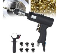 M3-M12 Pneumatic Tapping Machine, Handheld/Portable, Saving Time/Labor+ Tap- Not Easy to Break, with Chuck (M3,M4,M5,M6-8,M10,M12), for Frame/Chassis/Connecting Rod,A