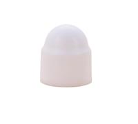 M3-M24 PE Bolts Hexagon Nuts Covers Dome Cap Plastic Screws Acorn Nuts Protection Protector For Car Motorcycle Tools(White,M12x19x23 (20Pcs))
