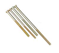M3 M4 M5 M6 Color Zinc Plating Phillips Cross Recessed Pan Head Machine Long Screw Metric Thread Round Head(80mm,M6 (2Pcs))