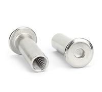 M3 M4 M5 M6 M8 304 Stainless Steel Hex Socket Cap Nuts Flange 1pc(5pcs-M5x40mm)