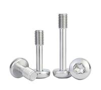 M3 M4 M5 M6 M8 304 Stainless Steel Torx Round Pan Head Six Lobe Captive Screw Partial Thread Anti-Drop Loose Half-Tooth Bolt(12mm,M4(20pcs))