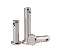 M3 M4 M5 M6 M8 304 Stainless Steel with Hole Pin Shaft Cotter Pin Set Flat Head Cylindrical Pin Pin Positioning Pin(M6x60mm,10pcs)