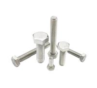 M3 M4 M5 M6 M8 A2-70 304 Stainless Steel Metric Thread DIN933 Outside Hex Head Bolt External Hexagon Head Screw(10pcs M5,12mm)