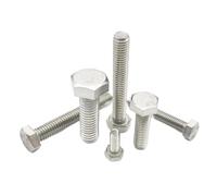 M3 M4 M5 M6 M8 A2-70 304 Stainless Steel Metric Thread DIN933 Outside Hex Head Bolt External Hexagon Head Screw